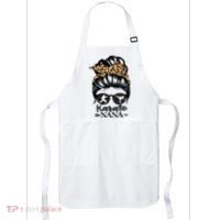Karate Nana Messy Bun Hair Funny Karate Fighter Nana Apron thumb 0