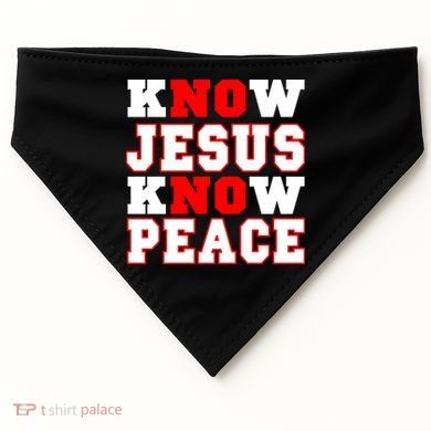 Know Jesus Know Peace USA-Made Doggie Bandana