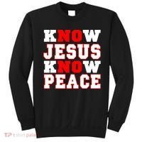 Know Jesus Know Peace Sweatshirt thumb 0