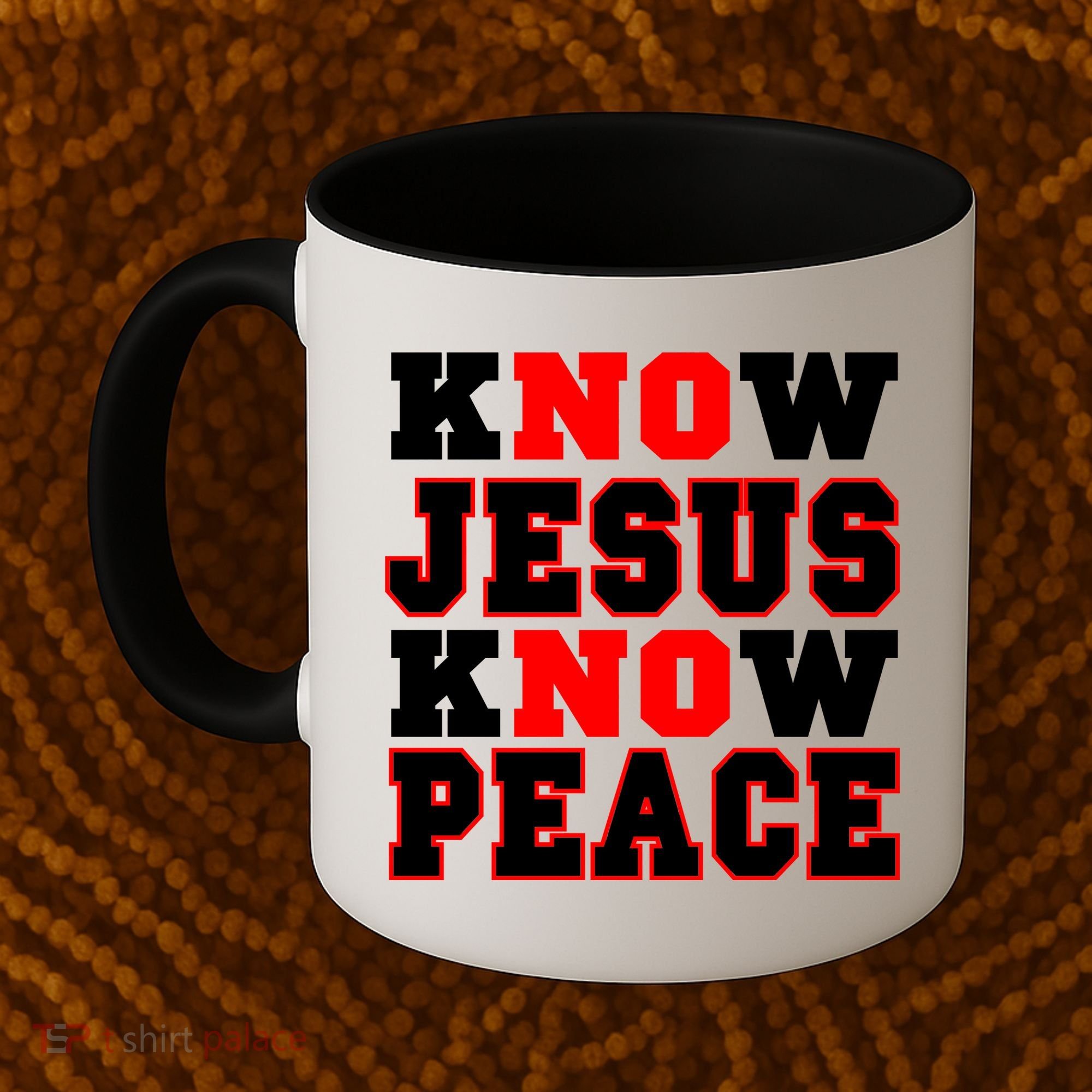 Know Jesus Know Peace Coffee Mug
