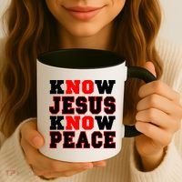 Know Jesus Know Peace Coffee Mug thumb 3