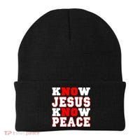 Know Jesus Know Peace Beanie thumb 0
