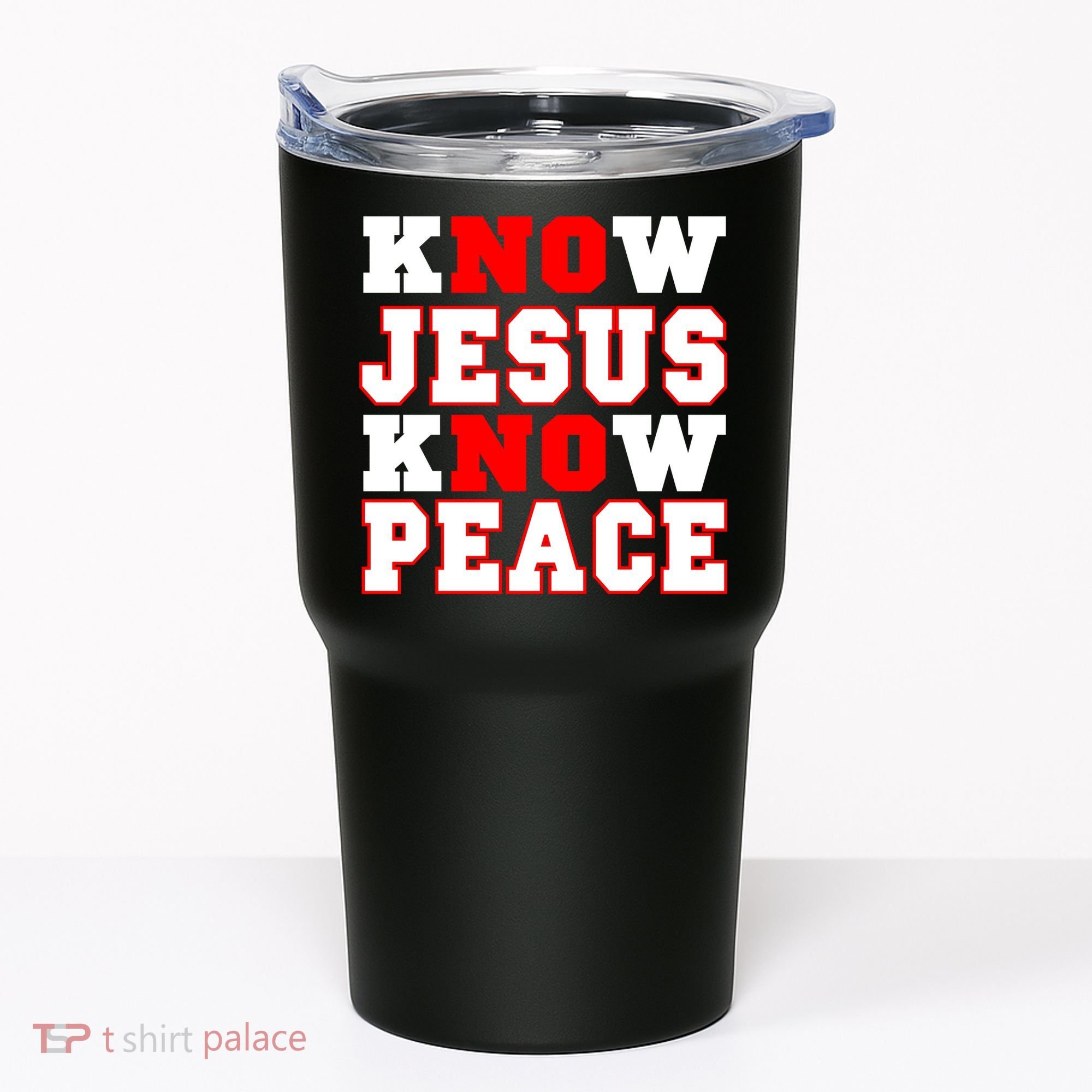 Know Jesus Know Peace Tumbler