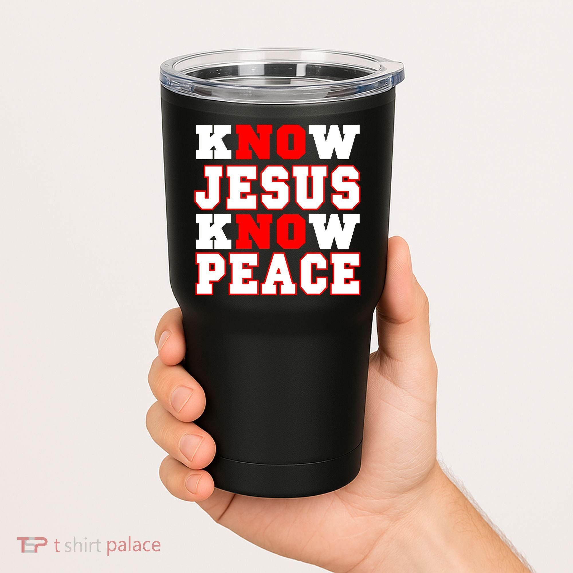 Know Jesus Know Peace Tumbler
