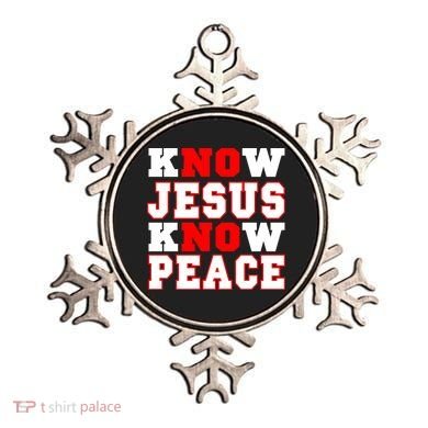 Know Jesus Know Peace Ornament