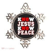 Know Jesus Know Peace Ornament thumb 0