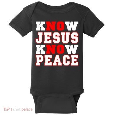 Know Jesus Know Peace Baby Bodysuit