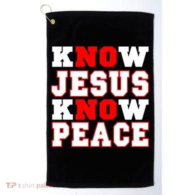 Know Jesus Know Peace Golf Towel