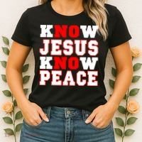 Know Jesus Know Peace Women's T-Shirt thumb 2