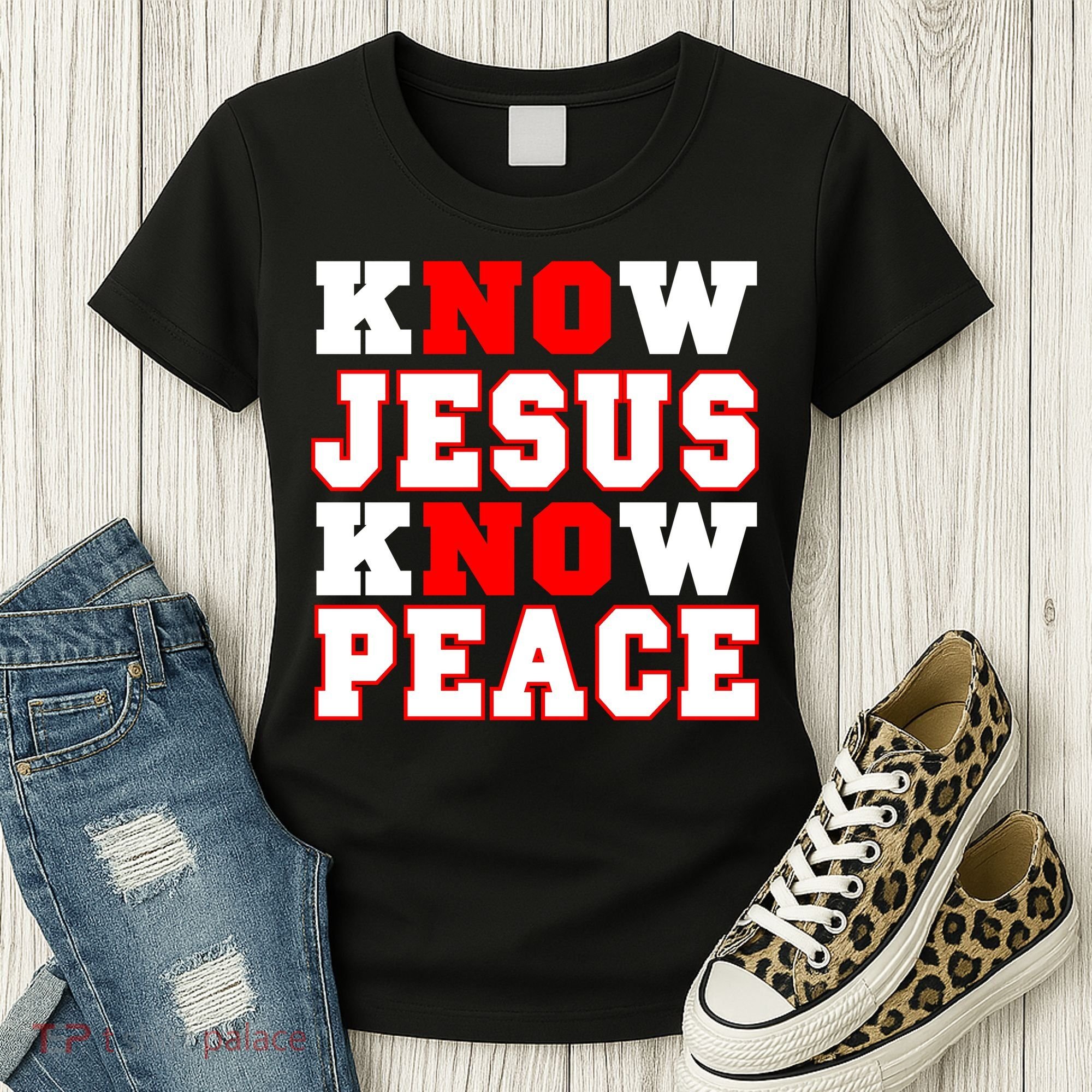 Know Jesus Know Peace Women's T-Shirt