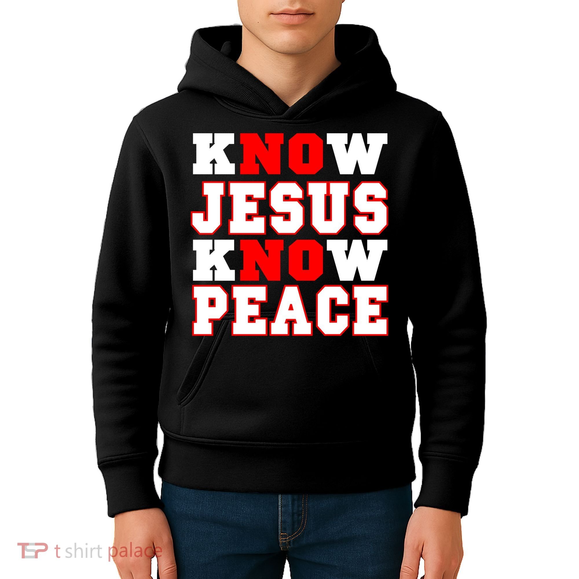 Know Jesus Know Peace Kids Hoodie