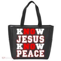 Know Jesus Know Peace Tote Bag thumb 0