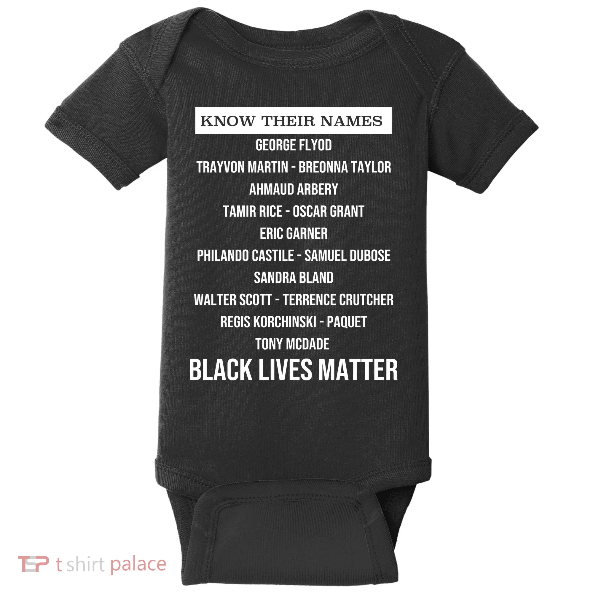 Know Their Names BLM Baby Bodysuit