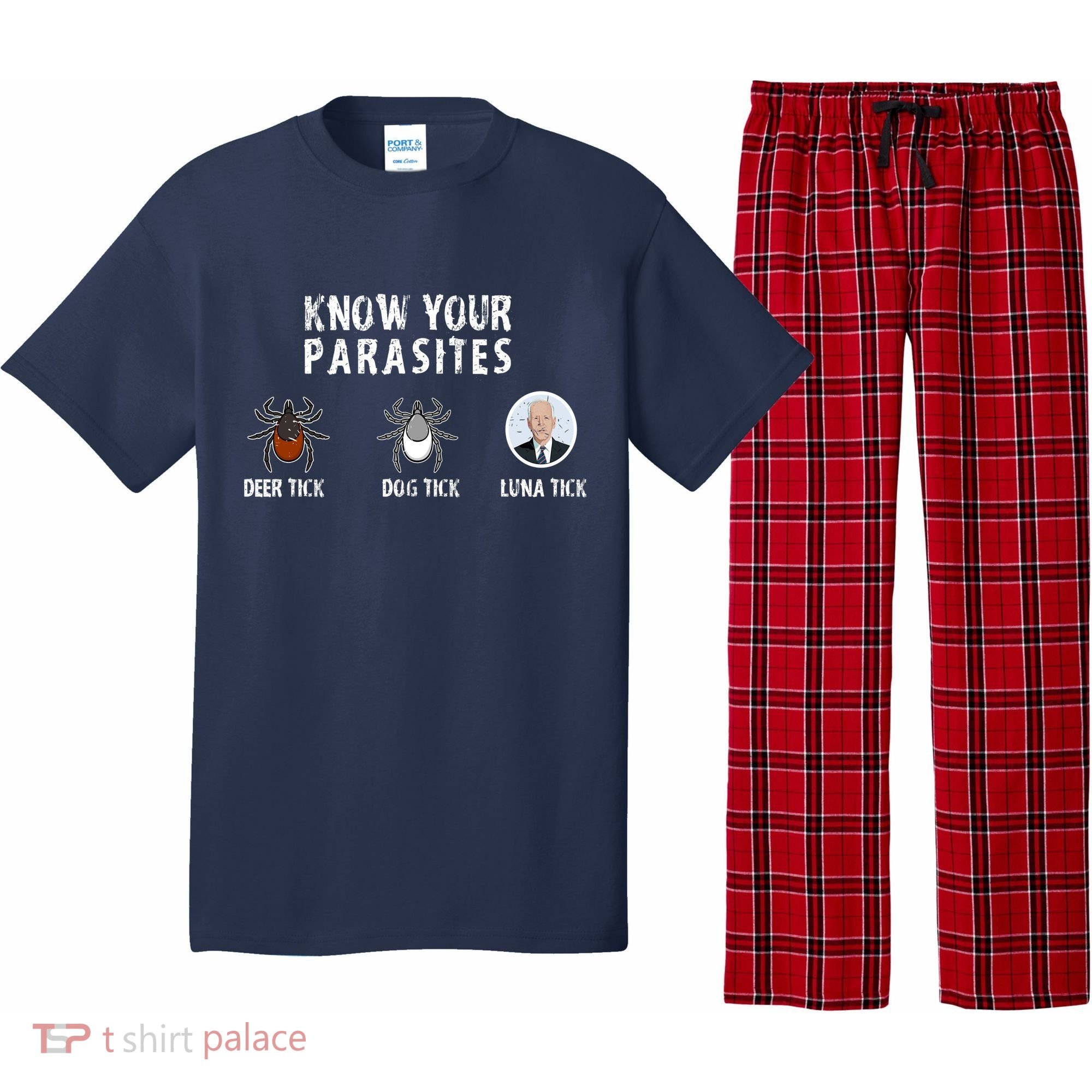 Know Your Parasites Anti Joe Biden Pajama Set