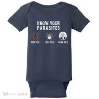 Know Your Parasites Anti Joe Biden Baby Bodysuit thumb 0