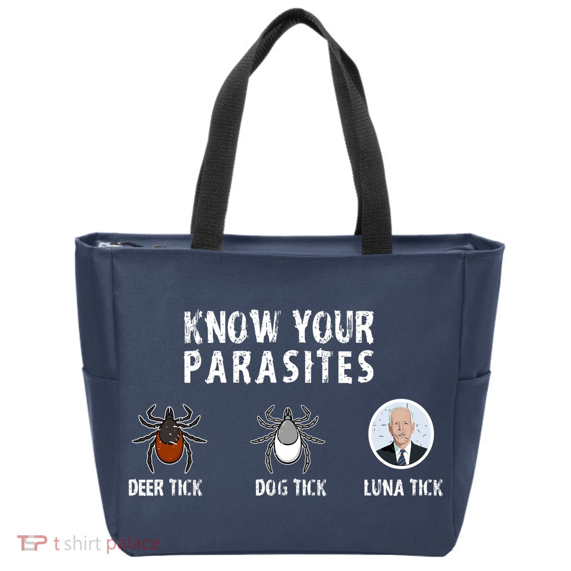Know Your Parasites Anti Joe Biden Tote Bag