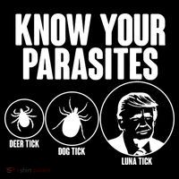 Know Your Parasites Deer Trick Dog Trick Luna Trick Coaster thumb 2