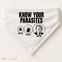 Know Your Parasites Deer Trick Dog Trick Luna Trick USA-Made Doggie Bandana thumb 0