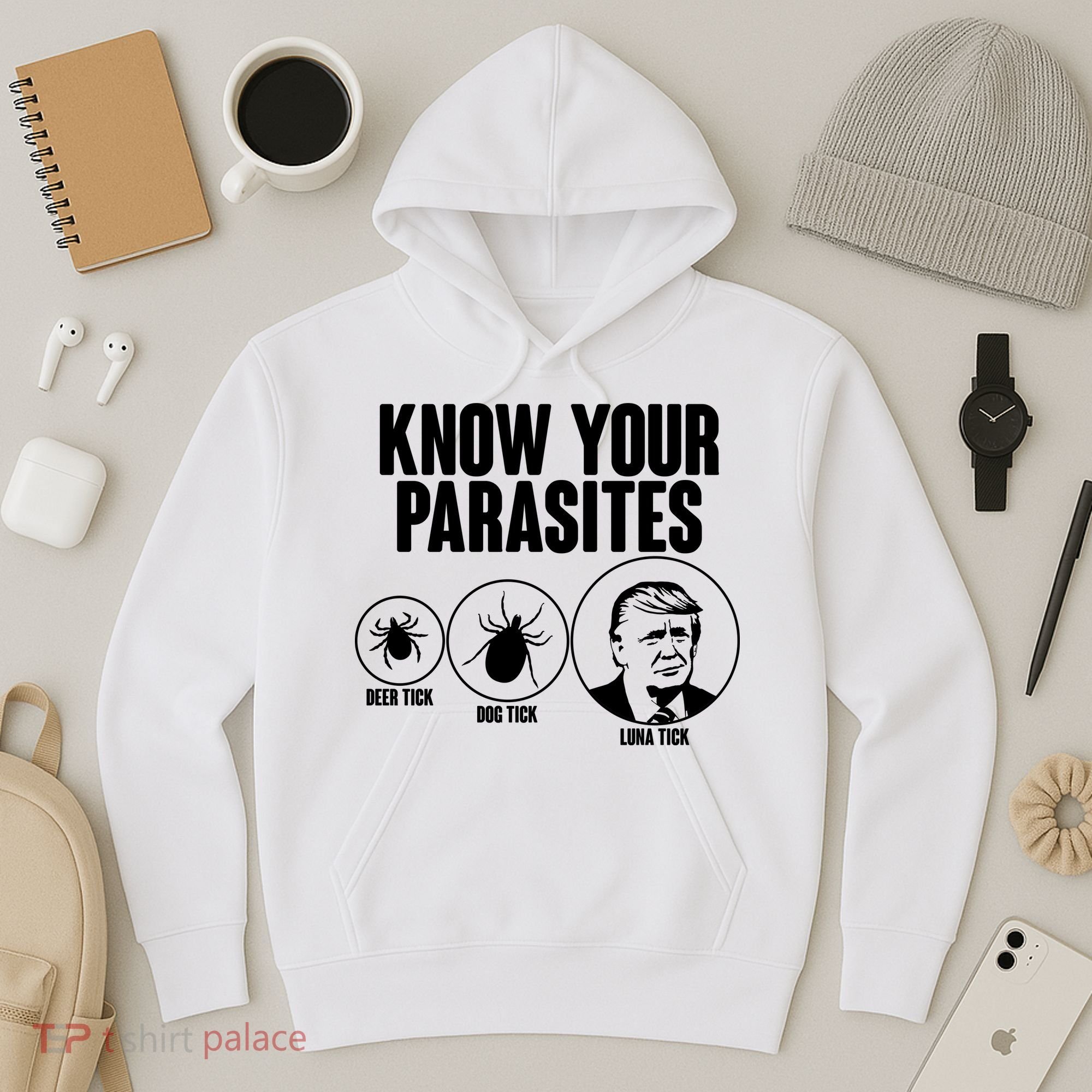 Know Your Parasites Deer Trick Dog Trick Luna Trick Hoodie