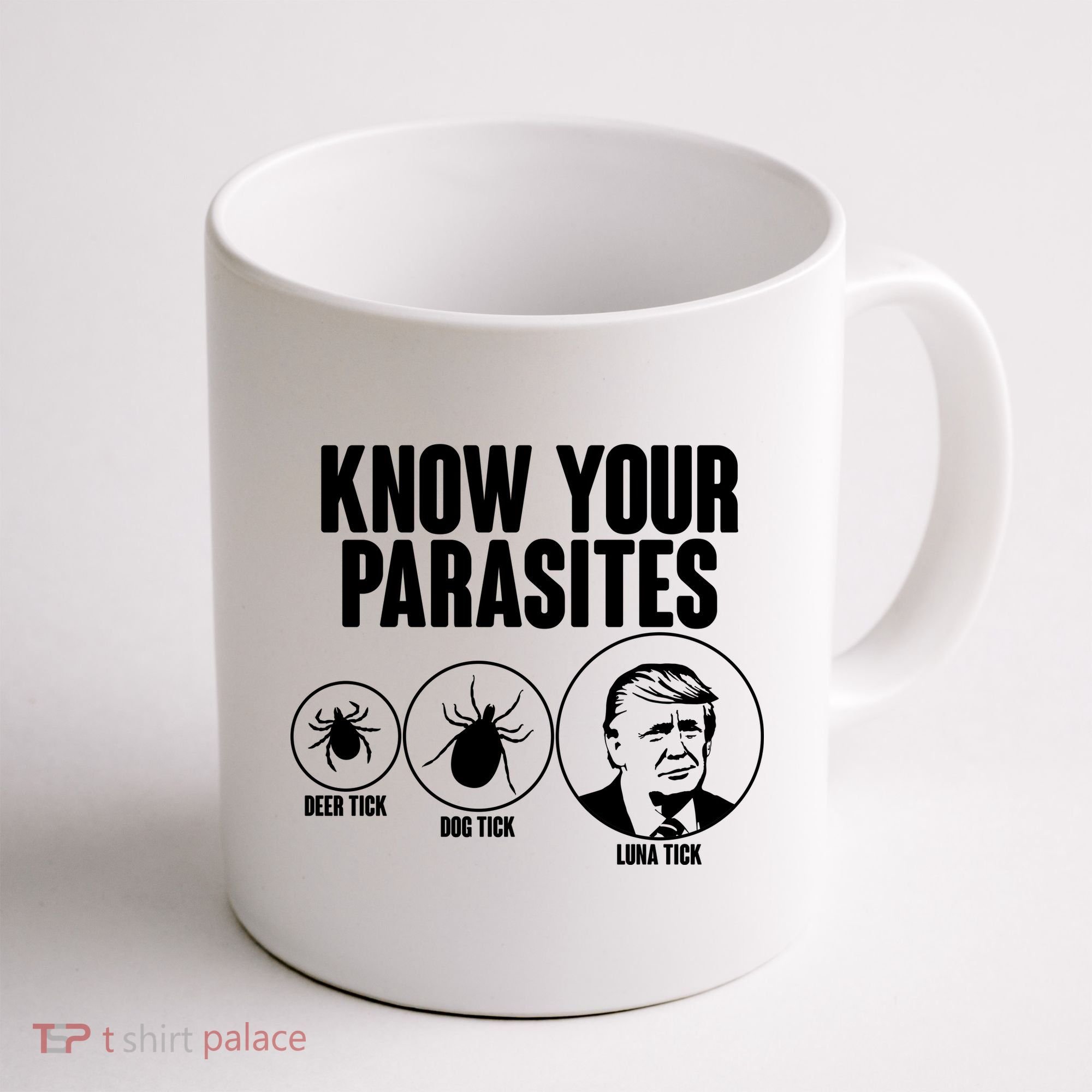 Know Your Parasites Deer Trick Dog Trick Luna Trick Coffee Mug