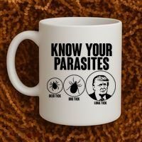 Know Your Parasites Deer Trick Dog Trick Luna Trick Coffee Mug thumb 2
