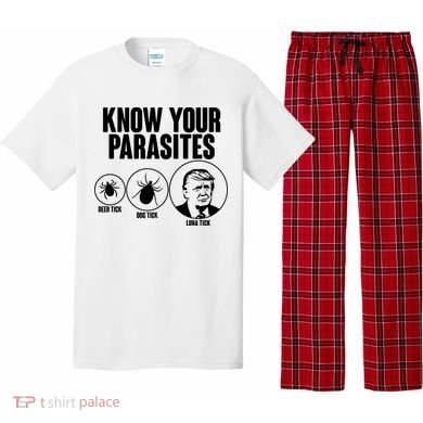 Know Your Parasites Deer Trick Dog Trick Luna Trick Pajama Set