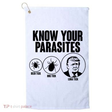 Know Your Parasites Deer Trick Dog Trick Luna Trick Golf Towel