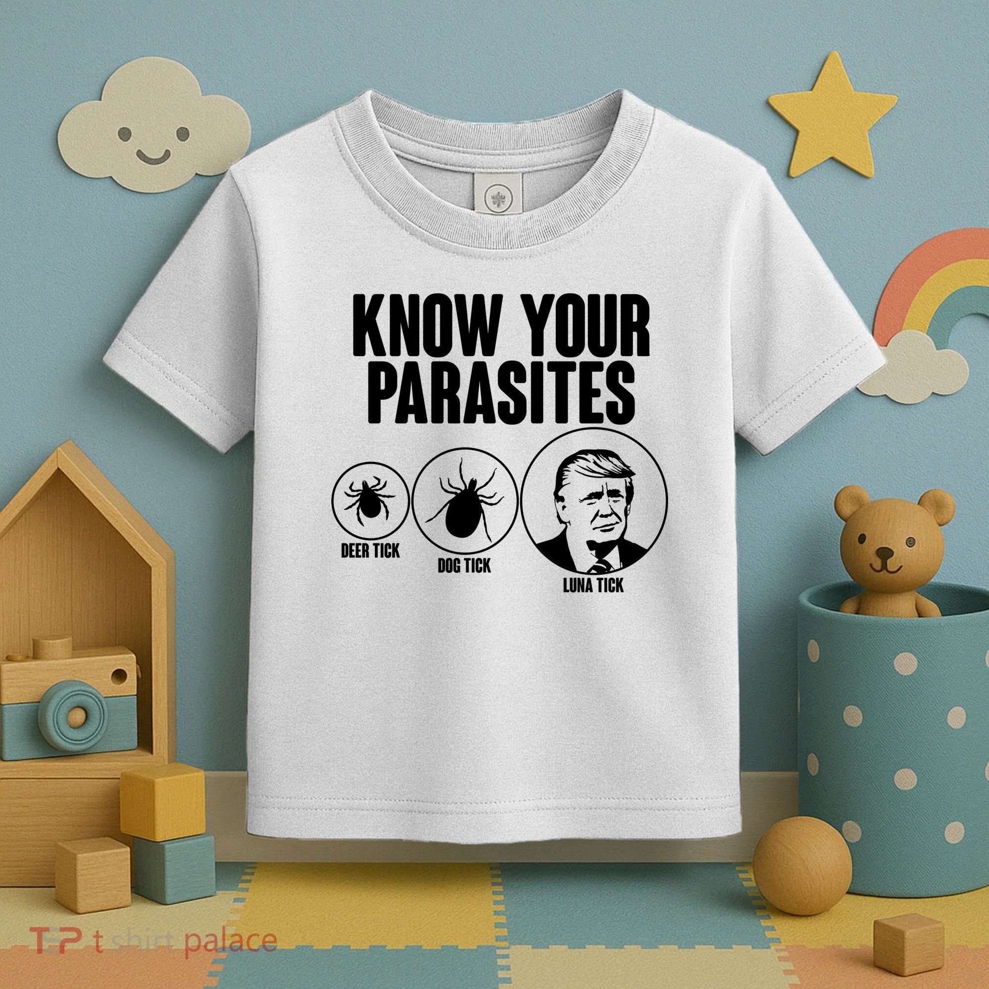 Know Your Parasites Deer Trick Dog Trick Luna Trick Toddler T-Shirt
