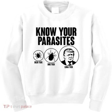 Know Your Parasites Deer Trick Dog Trick Luna Trick Kids Sweatshirt