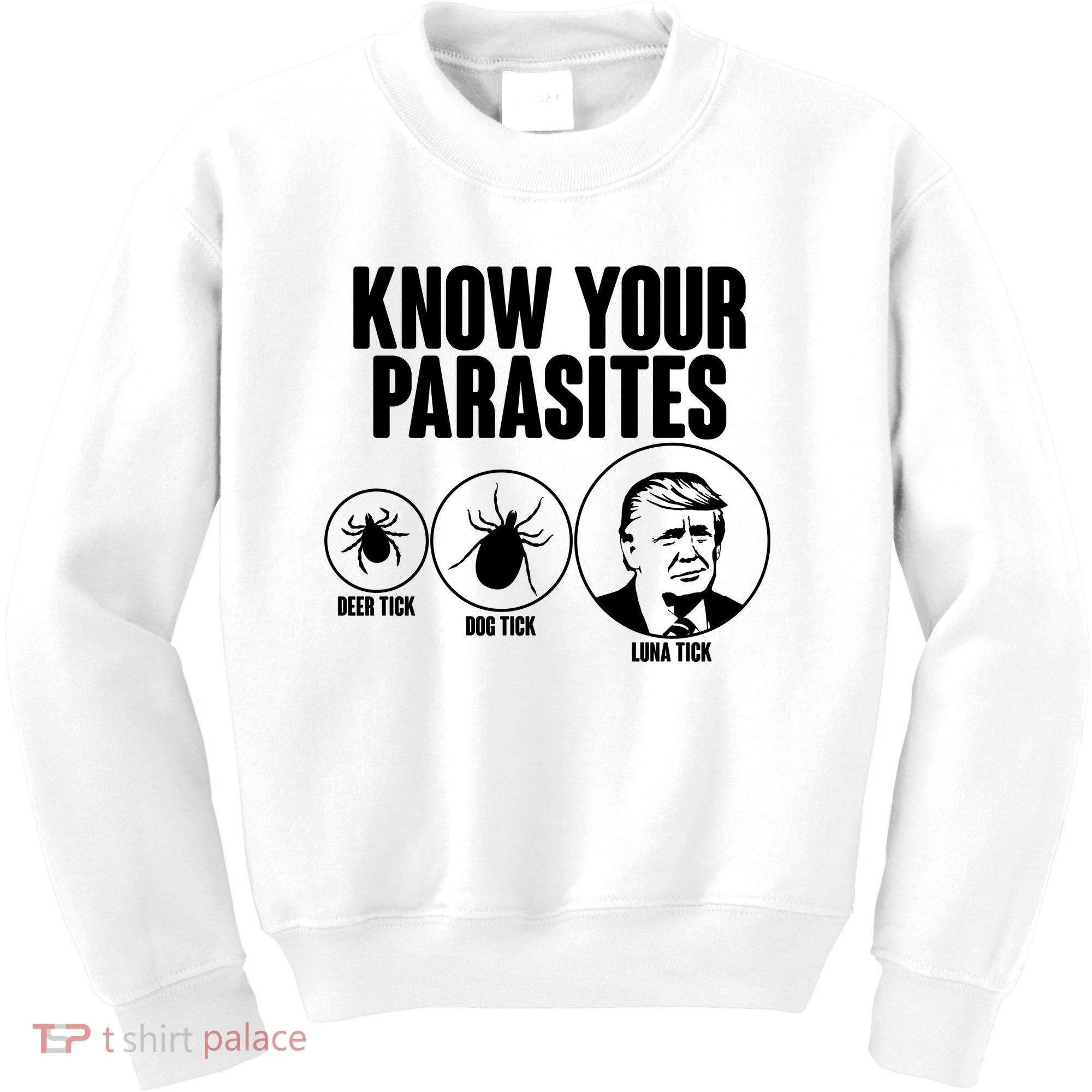 Know Your Parasites Deer Trick Dog Trick Luna Trick Kids Sweatshirt