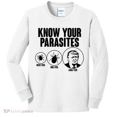 Know Your Parasites Deer Trick Dog Trick Luna Trick Kids Long Sleeve Shirt