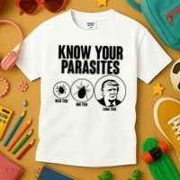 Know Your Parasites Deer Trick Dog Trick Luna Trick Kids T-Shirt thumb 3