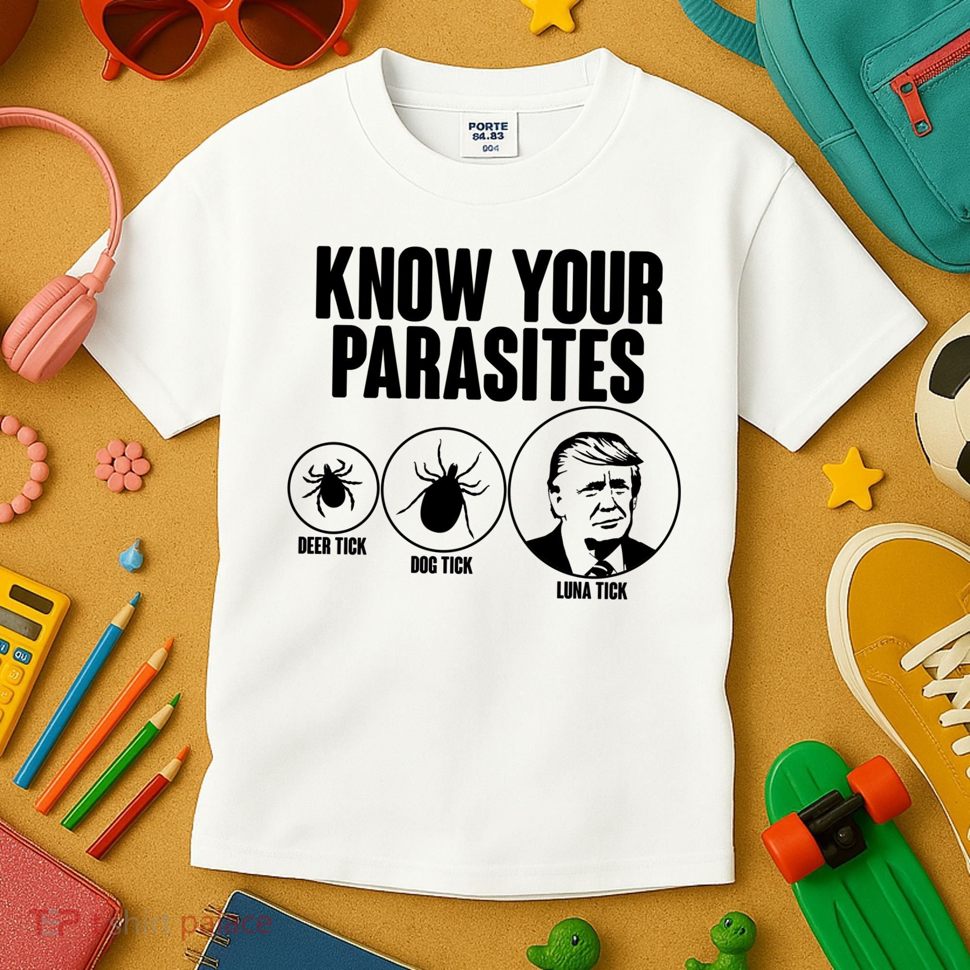 Know Your Parasites Deer Trick Dog Trick Luna Trick Kids T-Shirt