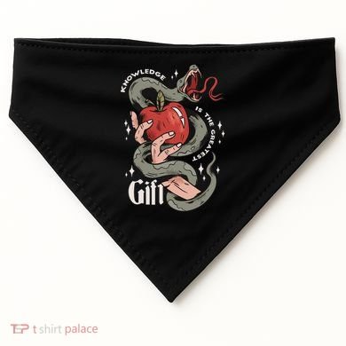Knowledge Is The Greatest Gift USA-Made Doggie Bandana