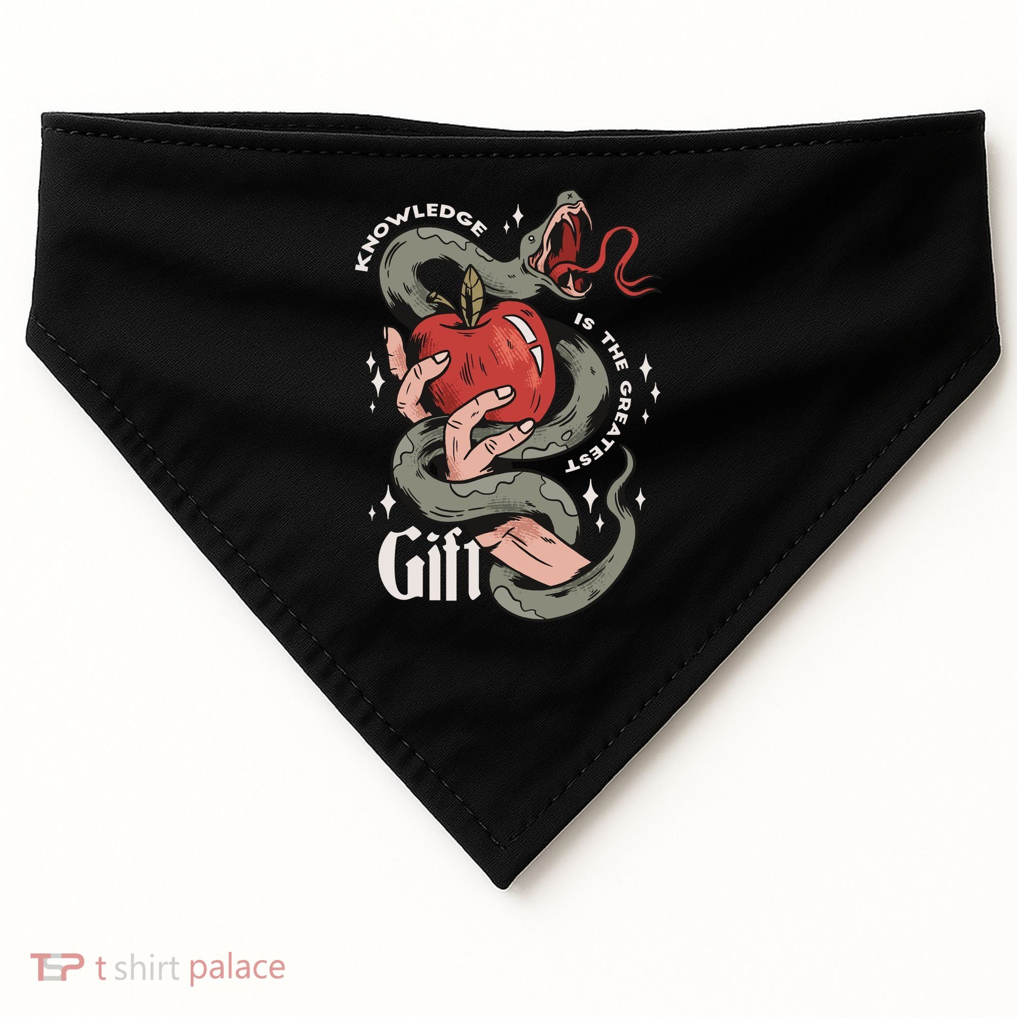 Knowledge Is The Greatest Gift USA-Made Doggie Bandana