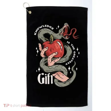 Knowledge Is The Greatest Gift Golf Towel