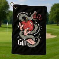 Knowledge Is The Greatest Gift Golf Towel thumb 1