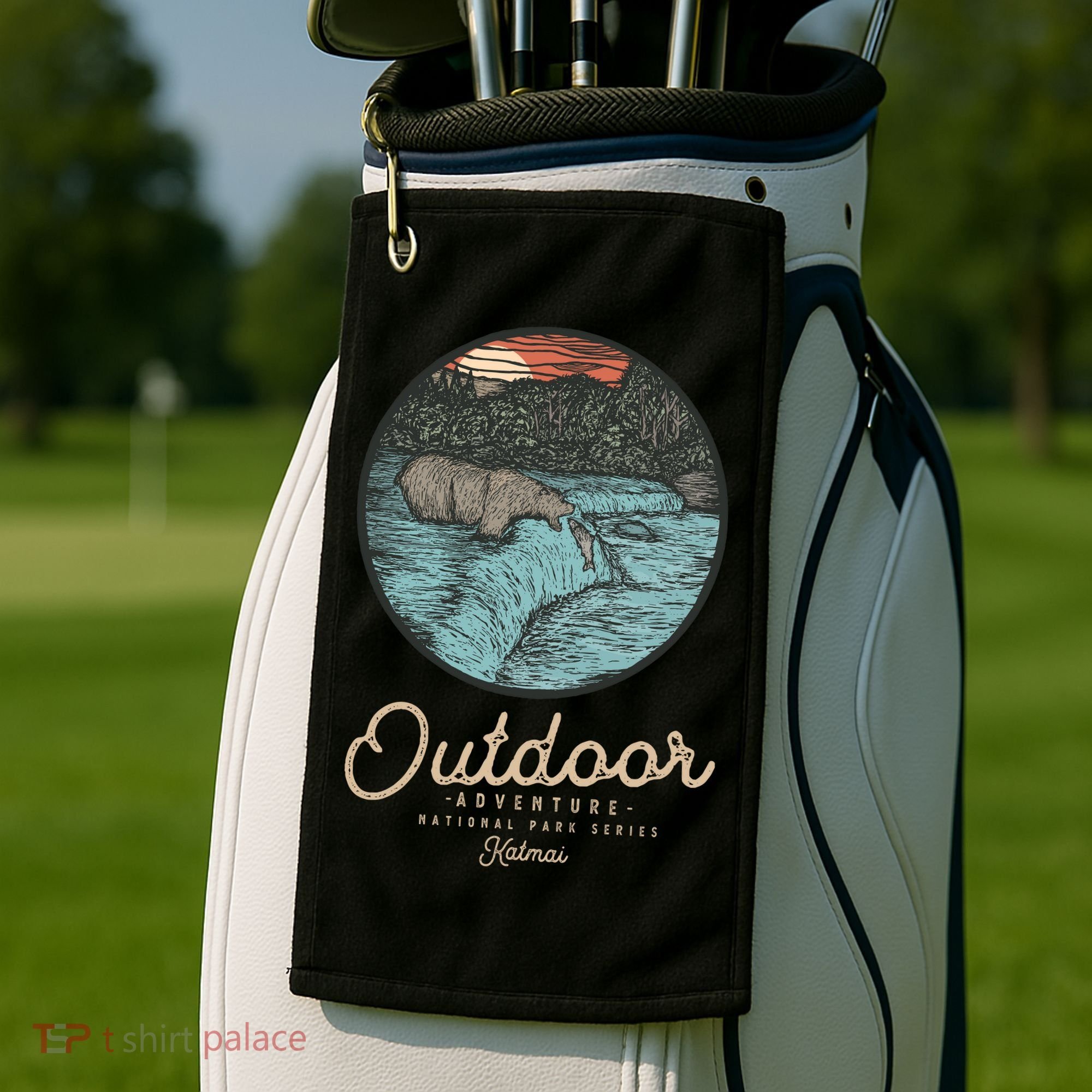 Katmai National Park Golf Towel