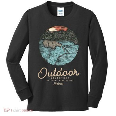 Katmai National Park Kids Long Sleeve Shirt