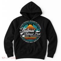Katmai National Park Preserve Alaska Bear Watching Salmon Hoodie thumb 0