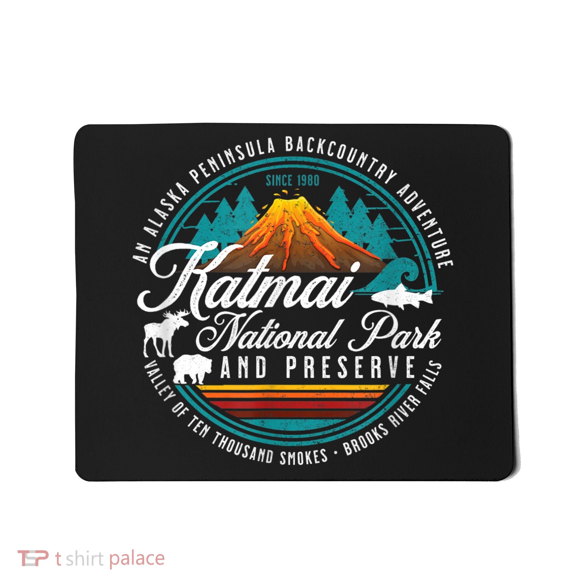 Katmai National Park Preserve Alaska Bear Watching Salmon Mousepad