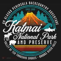 Katmai National Park Preserve Alaska Bear Watching Salmon Women's Tank Top thumb 5