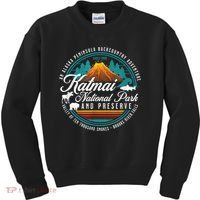 Katmai National Park Preserve Alaska Bear Watching Salmon Kids Sweatshirt thumb 0