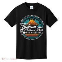 Katmai National Park Preserve Alaska Bear Watching Salmon Kids T-Shirt thumb 0