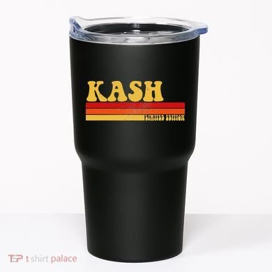 Kash Name Personalized Idea Retro Vintage Kash Tumbler