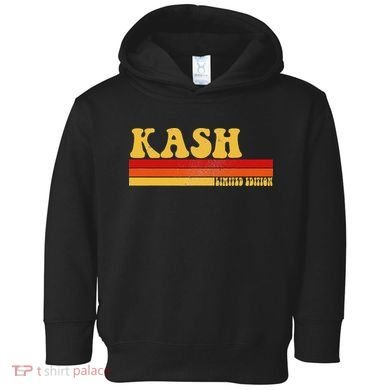 Kash Name Personalized Idea Retro Vintage Kash Toddler Hoodie