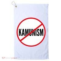 Kamunism No To Kamunism Golf Towel thumb 0