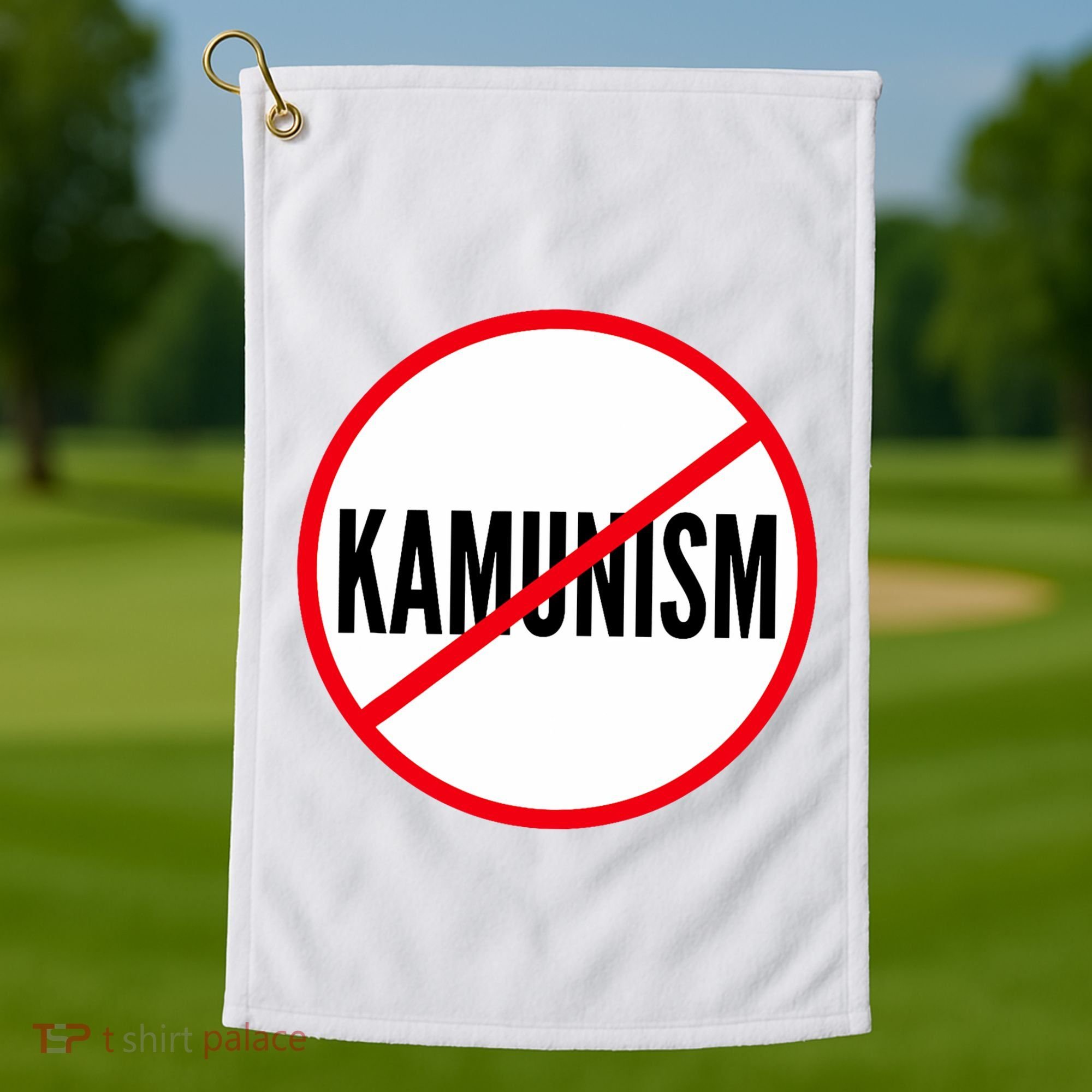 Kamunism No To Kamunism Golf Towel