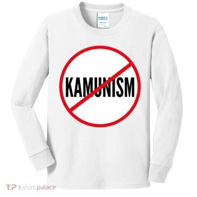 Kamunism No To Kamunism Kids Long Sleeve Shirt