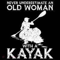 Kayaking Never Underestimate An Old With A Kayak Meaningful Gift Coffee Mug thumb 5